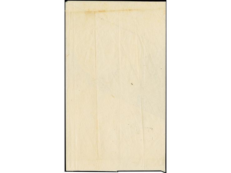 1871, 500 mon yellow green, earliest printing, two singles including position 37, used in combination with 200 mon earliest p
