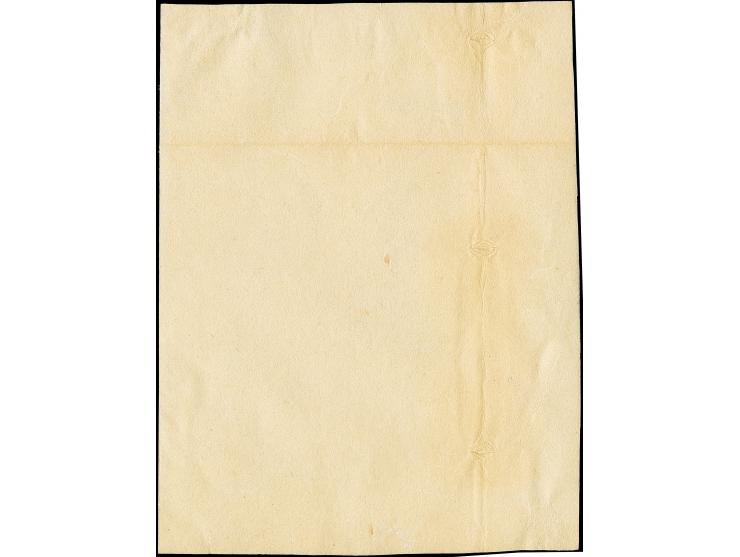 1871, 100 mon dark blue, early printing, plate I, position 37, with positional pinhole, right frameline partly touched to cut