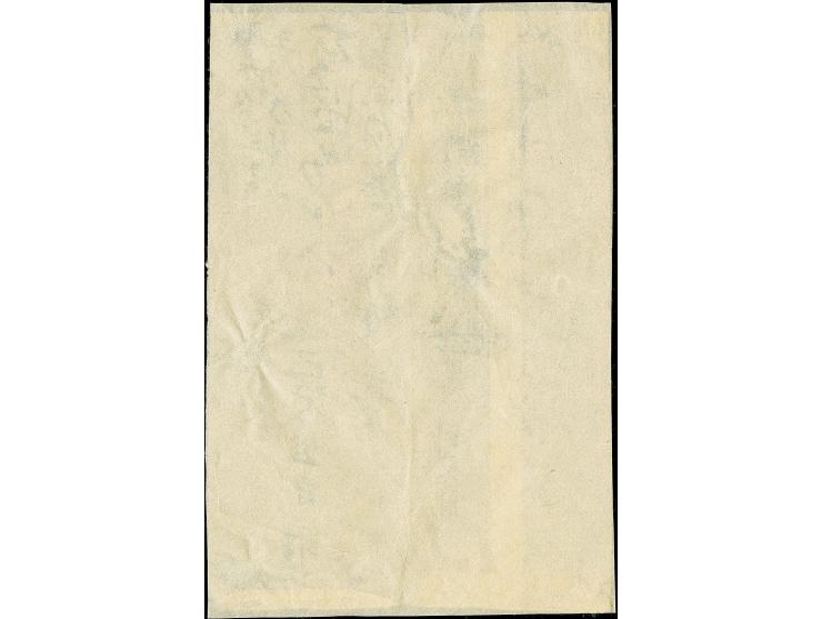 1871, 500 mon pale dull green, middle period printing, plate I, position 32, tied by large "Tokyo Kensazumi" to a cover to Ka