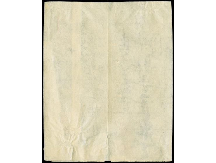 1871, 200 mon, middle period, plate I, position 35, tied by a full strike of large "Yokohama Kensazumi" to the reverse of a c