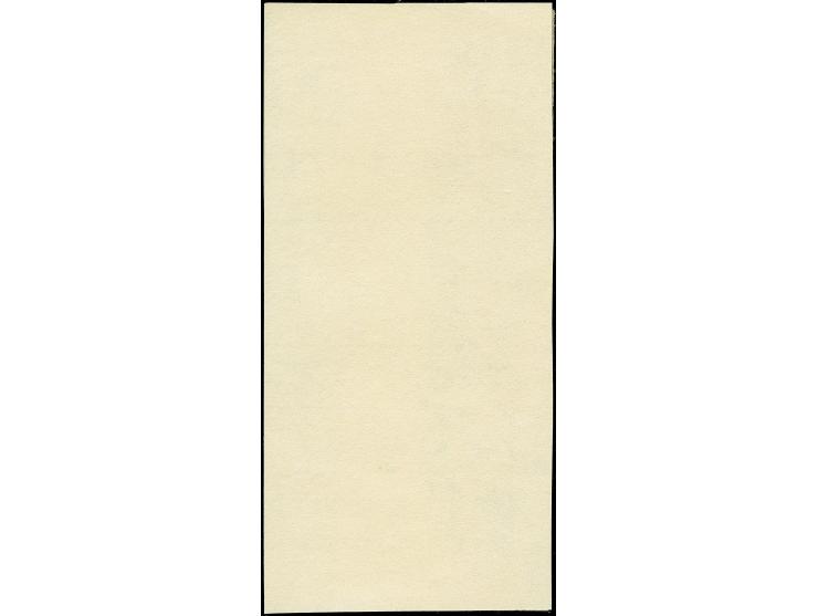 1872, 1 sen blue, plate I, probably position 20, tied by large "Saikyo Kensazumi" to the reverse of a cover to Osaka.Two stri
