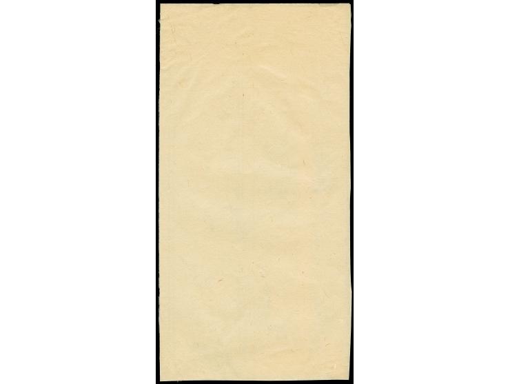 1872, 1/2 sen brown, plate II (2), tied by framed non-standard "Ken" of Tokyo to the reverse of an illustrated local mail cov