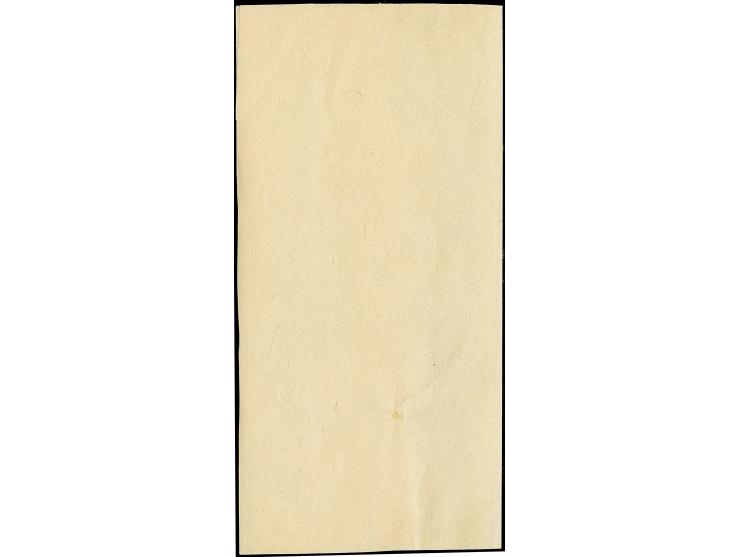 1872, 1 sen blue, plate II, used in combination with Cherry Blossom native paper 1 sen blue, tied by double-circle N1B1 "Osak